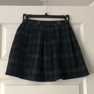 Plaid mini skirt